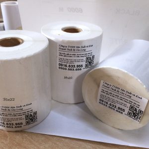 Giấy in mã vạch 3 tem 35x22