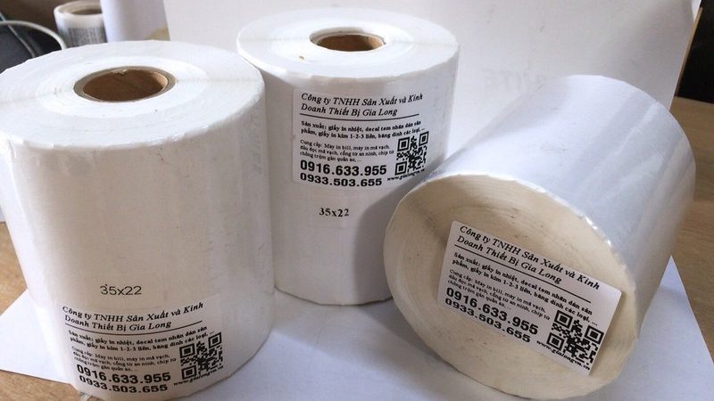 Giấy in mã vạch 3 tem 35x22