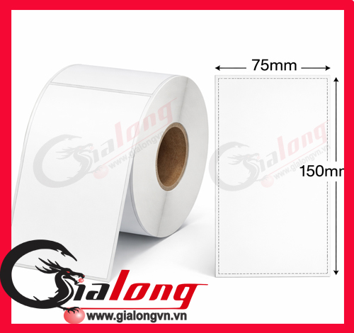 Giấy In Nhiệt 75x150 1 Giấy in nhiệt 75x150 chất lượng cao, in đơn Shopee, J&T Express sắc nét, bám dính tốt. Phù hợp máy in đơn Shopee, không cần mực, giá cạnh tranh.