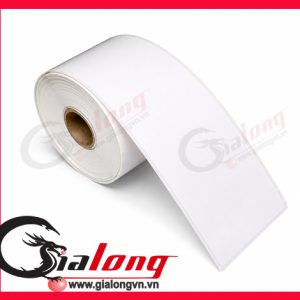 Decal Nhiệt Liên Tục 78mmx30met chất lượng cao, in sắc nét, bám dính tốt, dùng cho in vận đơn, mã vạch, tem sản phẩm. Giá tốt, giao nhanh toàn quốc.